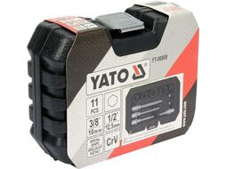 Головки для тормозных суппортов 3/8, 1/2 (набор 11шт.) Yato YT-06808