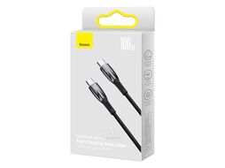 Кабель Baseus CADH000701 Glimmer Series Fast Charging Data Cable Type-C to Type-C 100W 1m Black