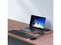Хаб Baseus BS-OH080 UltraJoy Series 4 порта Lite, кабель 15см (USBA to USB3.0*4) Cluster Black (B0005280B111-00)