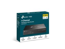 Сетевой 4-канальный видеорегистратор с поддержкой PoE+ TP-Link VIGI NVR1004H-4P