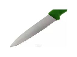 Нож кухонный Victorinox Swiss Classic 6.7636.L114 стальной для овощей лезв.80мм серрейт. заточка зеленый