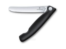 Нож кухонный Victorinox Swiss Classic 6.7803.FB стальной для овощей лезв.110мм прямая заточка черный блистер