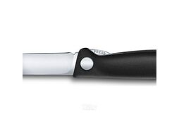Нож кухонный Victorinox Swiss Classic 6.7803.FB стальной для овощей лезв.110мм прямая заточка черный блистер