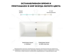 Отдельностоящая акриловая ванна Wellsee DeSire 231501001