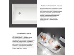 Отдельностоящая акриловая ванна Wellsee Camellia 236102003