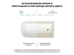Отдельностоящая акриловая ванна Wellsee Camellia 236102003