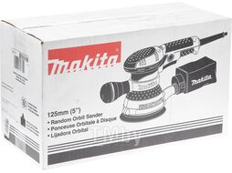 Эксцентриковая шлифмашина MAKITA BO 5041 K в чем. (300 Вт, 125 мм, 4000 - 12000 кол/мин, регул. об.)
