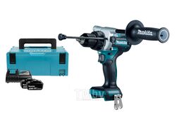 Аккум. ударная дрель-шуруповерт MAKITA DHP 486 RTJ в кейсе (18.0 В, 2 акк., 5.0 А/ч Li-Ion, 2 скор., 125 Нм, шурупы до 76 мм) DHP486RTJ