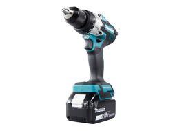 Аккум. ударная дрель-шуруповерт MAKITA DHP 486 RTJ в кейсе (18.0 В, 2 акк., 5.0 А/ч Li-Ion, 2 скор., 125 Нм, шурупы до 76 мм) DHP486RTJ