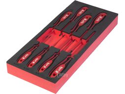 Отвертки VDE 8шт (диэлектрические, трехгранные, в ложементе, PH0 / PH1 / PH2 / SL2.5 / SL3.5 / SL4 / SL5.5 / SL6.5) MILWAUKEE 4932493249