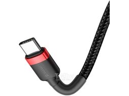 Кабель Baseus CATKLF-G91 Red+Black Cafule Type-C PD2.0 60W flash charging data line (20V 3A) 1m