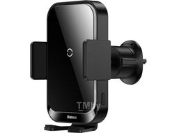 Автомобильный держатель с беспроводной зарядкой Baseus Halo Electric Wireless Charging Car Mount 15W Black (SUDD000001)