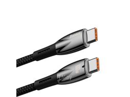 Кабель Baseus CADH000801 Glimmer Series Fast Charging Data Cable Type-C to Type-C 100W 2m Black