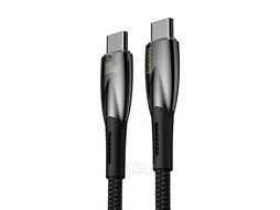 Кабель Baseus CADH000801 Glimmer Series Fast Charging Data Cable Type-C to Type-C 100W 2m Black
