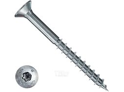 Саморез по дереву Fischer FPF CTP 5.0x100 Torx неполная резьба белый цинк (упак. 100шт) (670364)