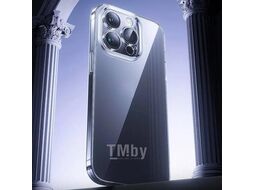 Накладка силиконовая Baseus P60115400201-02 Schott Series for iP 15 Pro, с защитным стеклом и набором для чистки, Clear