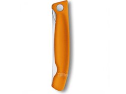 Нож кухонный Victorinox Swiss Classic 6.7836.F9B стальной для овощей лезв.110мм серрейт. заточка оранжевый блистер