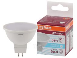 Лампа светодиодная MR16 5Вт GU5.3 6500К 4058075480520 LED OSRAM
