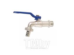 Кран шаровой водоразборный под шланг 3/4 Wh ручка Aqualink