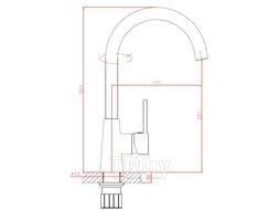 Смеситель для кухни (Lt) D35 AVHOP4-A996 AV Engineering