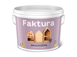 Лак-антисептик FAKTURA беленый дуб 9 л