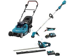Комплект газонокосилка аккум. MAKITA LXT DLM382Z + DUH606RF+ DUR192LSF (18.0 В, 2 акк., Li-Ion, шир. 38 мм, травосборник 40 л)