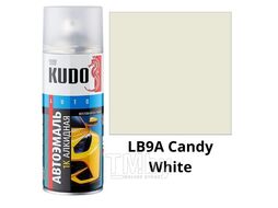 Эмаль автомобильная ремонтная металлизированная "Volkswagen LB9A Candy White" 520мл KUDO KU-42755