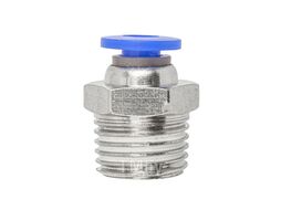 Фитинг для пластиковых трубок 4мм с наружной резьбой 1/4" Forsage F-SPC04-02