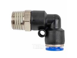 Фитинг угловой для пластиковых трубок 6мм с наружной резьбой 1/4" Forsage F-SPL06-02