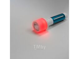 Фонарь ручной аккумуляторный (бел.LED 3Вт,желт.SMD 1Вт,красн.SMD 0.5Вт, 5 режимов работы, аккум. 1200мАч, 120Лм, время работы 3-4ч, время зар. 4-5ч) Forsage F-EL1030
