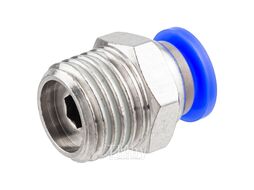 Фитинг для пластиковых трубок 6мм с наружной резьбой 1/4" Forsage F-SPC06-02