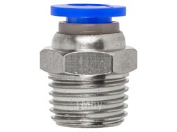 Фитинг для пластиковых трубок 6мм с наружной резьбой 1/4" Forsage F-SPC06-02