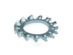 Шайба стопорная M8, с наружными зубьями, DIN6798A, цинк (10шт) EKT B009837
