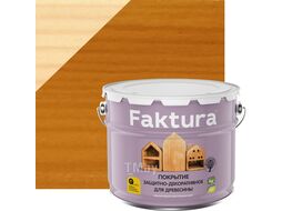 Покрытие FAKTURA защитно-декоративное для древесины сосна 9 л