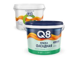 Краска фасадная полиакриловая 2,7кг белая матовая Formula Q8 05-151-002-027