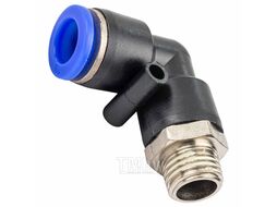 Фитинг угловой для пластиковых трубок 10мм с наружной резьбой 1/4" Forsage F-SPL10-02