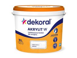 Краска латексная Akrylit W Plus 5л белая мат DEKORAL 250822