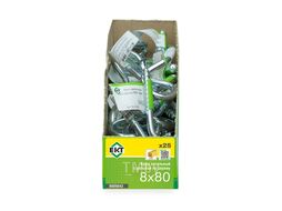 Крюк качельный с резьбой по дереву 8х80, EKT B009843