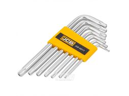 Ключи Г-образные TORX с отверстием, набор 7пр. (Т10Н, Т15Н, Т20Н, Т25Н, Т27Н, Т30Н, Т40Н) JCB JCB-5071T