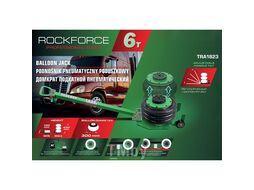 Домкрат подкатной пневматический 6т (h min-150мм,h max-400мм,d-300мм) RockFORCE RF-TRA1823