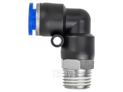 Фитинг угловой для пластиковых трубок 8мм с наружной резьбой 1/4" Forsage F-SPL08-02