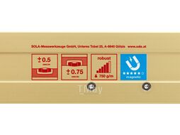 Уровень 1000мм 2 глазка с магнитами AZM 100 (SOLA)