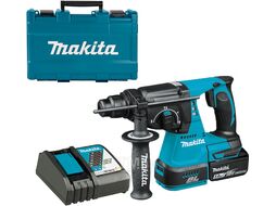 Перфоратор SDS-plus аккумуляторный (18V / 1*5.0 Ah / 2.4 J / Кейс) MAKITA DHR242RT