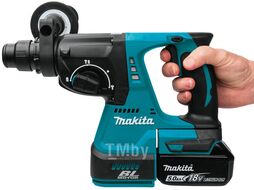 Перфоратор SDS-plus аккумуляторный (18V / 1*5.0 Ah / 2.4 J / Кейс) MAKITA DHR242RT