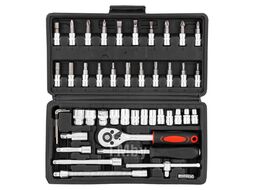 Набор инструмента 46пр. 1/4" (6-гран.)(4-14мм) FORSandTUNE FORSandTUNE-2462-46