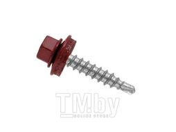 Саморез кров. 5,5х25 RAL 3011 коричнево-красный PT3 (50шт) FixHaus