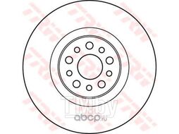 Тормозной диск Citroen C8, Fiat Ulysse, Peugeot 807 3.0 V6 02- TRW DF4904S