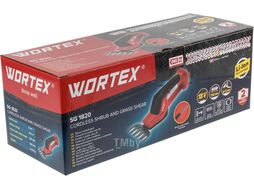 Аккум. ножницы садовые WORTEX SG 1820 в кор. + насадка-кусторез ALL1 SOLO (Длина ножа (кусторез) 150 мм, длина ножа (для травы) 130 мм)
