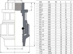 Муфта вн. 20x3/4" AV Engineering (Компрессионные фитинги для полиэтиленовых труб)