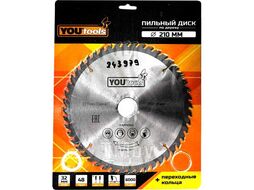 Пильный диск т/с 210/32мм Z48 (дерево, косой зуб уз.+10) Yourtools